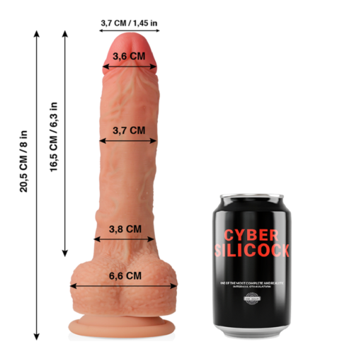 Dildo Cyber Silicock Connor 20.5 cm - Design realistico