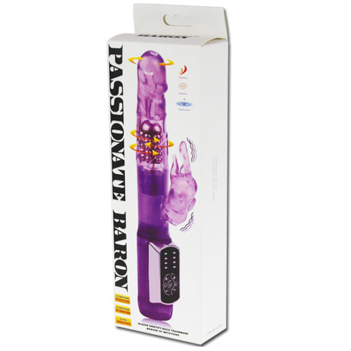 Vibratore Rabbit Baile Rotations Passion Baron con stimolazione doppia