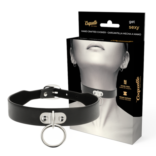 Collare Bondage Coquette Chic Desire - Pelle Vegana Regolabile