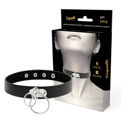 Collare BDSM Coquette Chic Desire - Choker Cuero Vegano