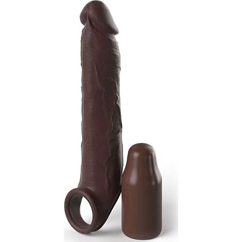 Guaina pene Fantasy X-Tensions con guinzaglio e estensione 17,78 cm