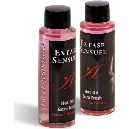 Olio da Massaggio EXTASE SENSUAL - Effetto Extra Fresh alla Fragola