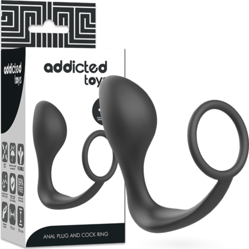Plug Anal ADDICTED TOYS con Anillo in Silicone