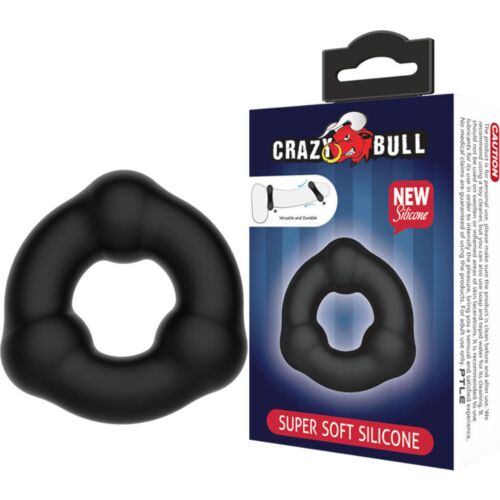 Anello in silicone Crazy Bull con noduli per stimolazione