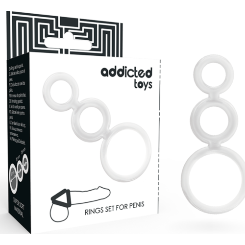 Anelli per pene ADDICTED TOYS Set di 3 anelli