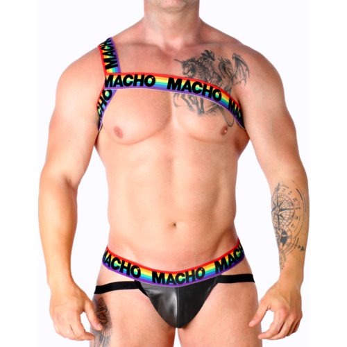 Arnesi uomo MACHO - ARNÉS ROMANO PRIDE L/XL con design unico
