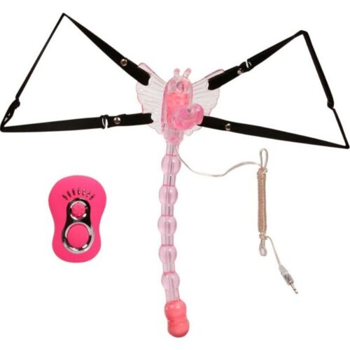 Vibratore BAILE Butterfly Strap On con telecomando
