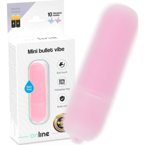 Mini vibratore ONLINE Mini Bala con 10 modalità di vibrazione
