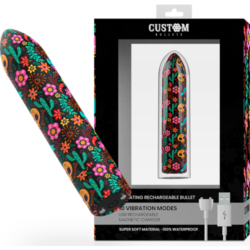 Bala Recargable Custom Bullets Skull con 10 Funzioni