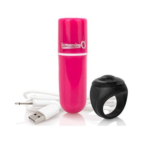 Bullet vibrante Screaming O Charged Vooom con telecomando