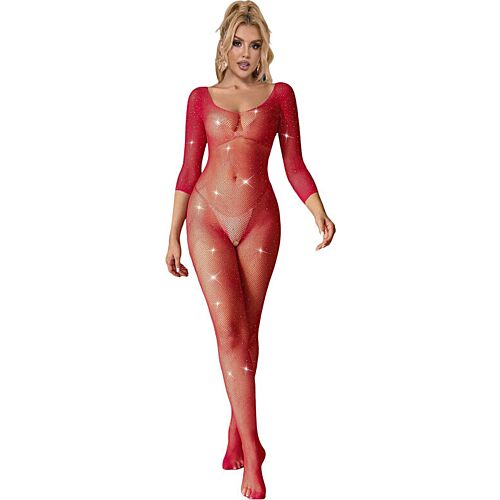 Bodystocking SUBBLIME con diamanti e maniche lunghe