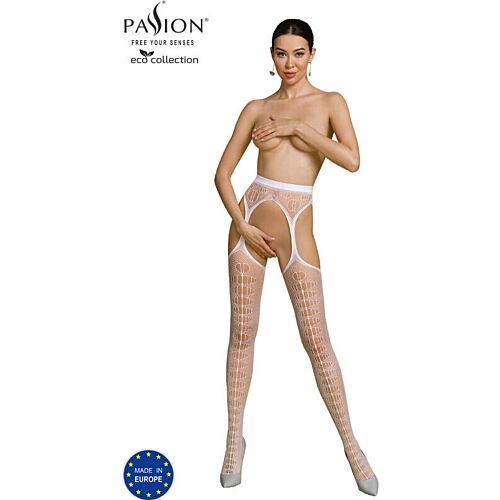 Calze con Garter Passion Woman Eco Collection S008