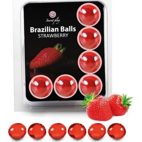 Bolas Brazilian Balls SECRETPLAY - Set 6 Fragola