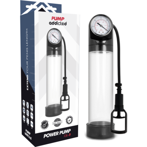 Bomba Erecção Pump Addicted RX9 com sistema de vácuo