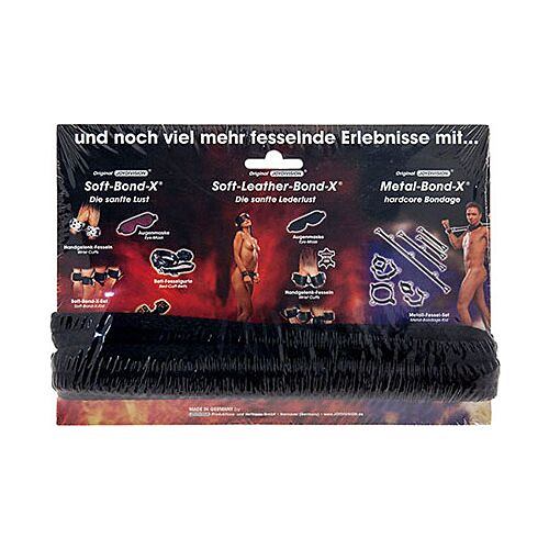 Corda bondage nera Soft-bond-x 5 metri