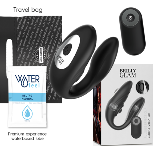 Vibratore Brilly Glam Couple Pulsing con controllo remoto