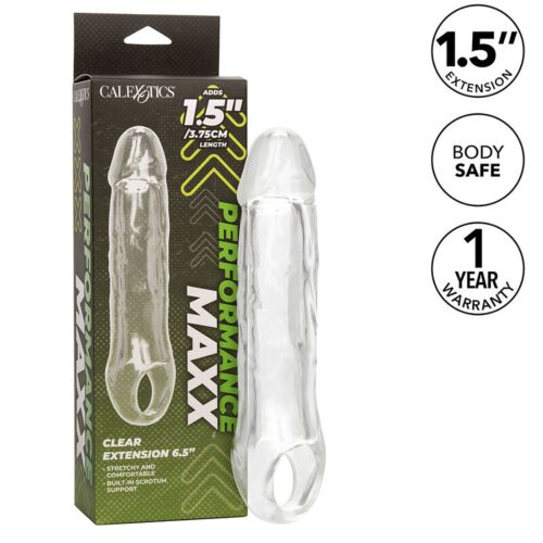 Fodera per pene CALEXOTICS Performance Maxx Clear Extension 6,5
