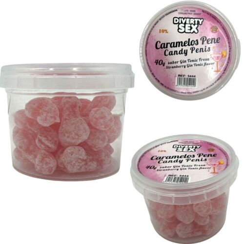 Caramelle a forma di pene DIABLO PICANTE - Sapore gin tonic