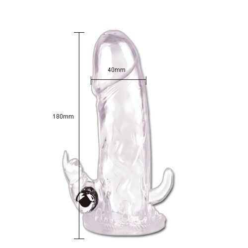 Guaina pene BAILE Brave Man con stimolatore clitorideo