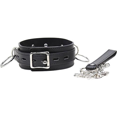Collare Sottomissione OHMAMA FETISH con 3 Anelli