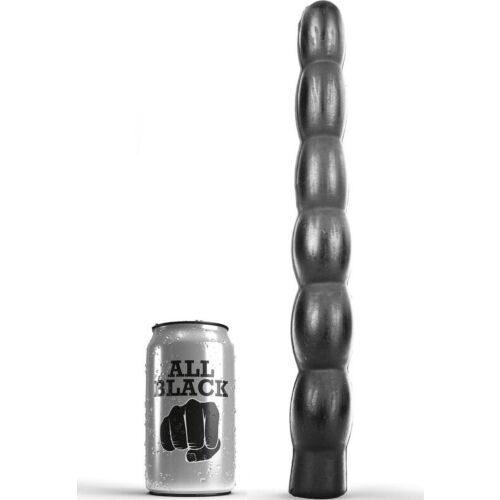 Dildo anale All Black 32 cm ondulato