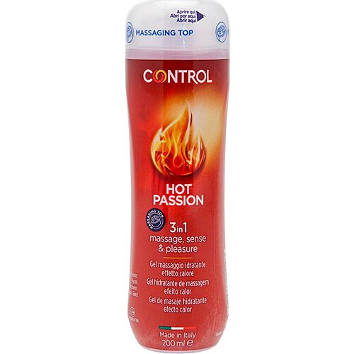Gel Lubrificante Control 3 in 1 Hot Passion 200 ml