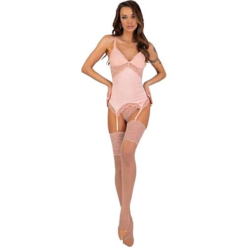 Conjunto di lingerie LIVCO CORSETTI Persinne Peach - Corsè, Slip e Calze