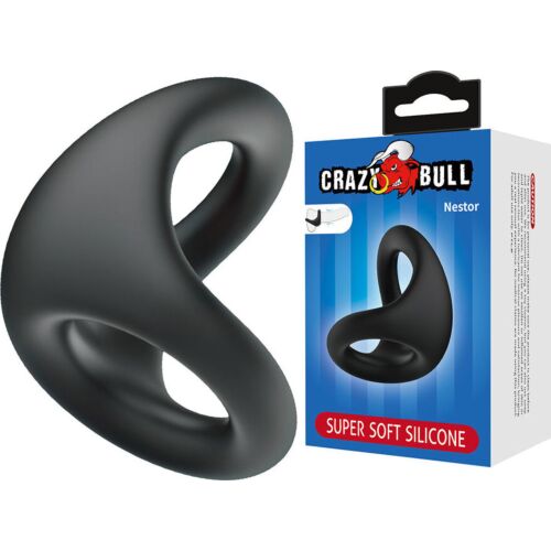 Anello per pene e testicoli CRAZY BULL NESTOR | Supporto e comfort