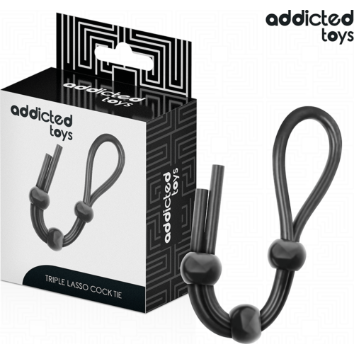 Anelli senza vibrazione ADDICTED TOYS Corda in silicone a triplo anello