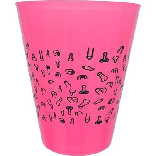 Tazza RIUTILIZZABILE Diablo Picante - Fuchsia Cup 500ml con pene