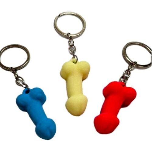 Portachiavi Diablo Picante a Forma di Pene con Effetto Fosforescente