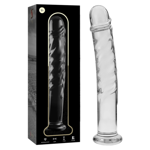 Dildo Nebula Series By Ibiza Modello 16 in cristallo trasparente