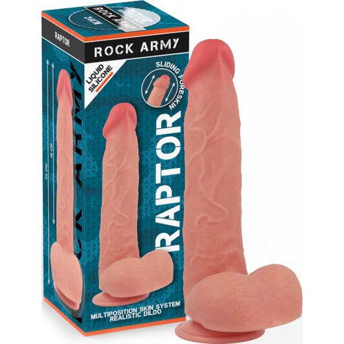 Dildo Rock Army RAPTOR 24 cm in silicone liquido