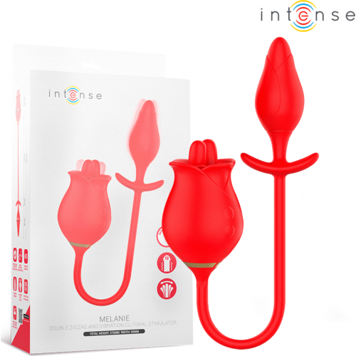 Stimolatore Clitoride INTENSE Melanie con Lingua Zigzag