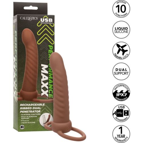 Arnesi doppi CALEXOTICS MAXX con 10 vibrazioni