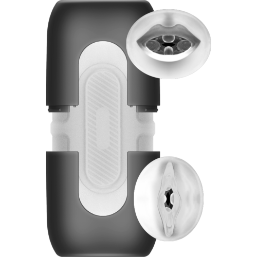 Masturbatore Doppio JAMYJOB Turbo con due ingressi