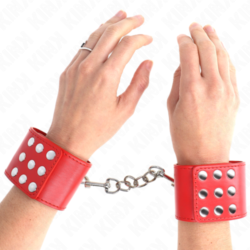 Manette da polso KINK con chiusura a pressione regolabili 19-24 cm x 5,5 cm