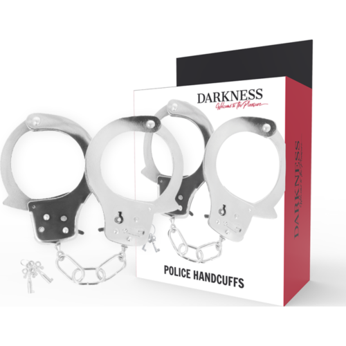 Esposas metalliche DARKNESS con chiavi e catena