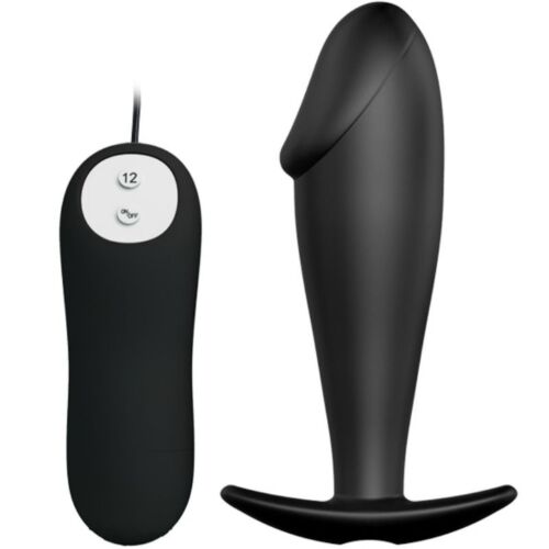 Plug Anale Pretty Love - Forma del Pene e 12 Modalità di Vibrazione