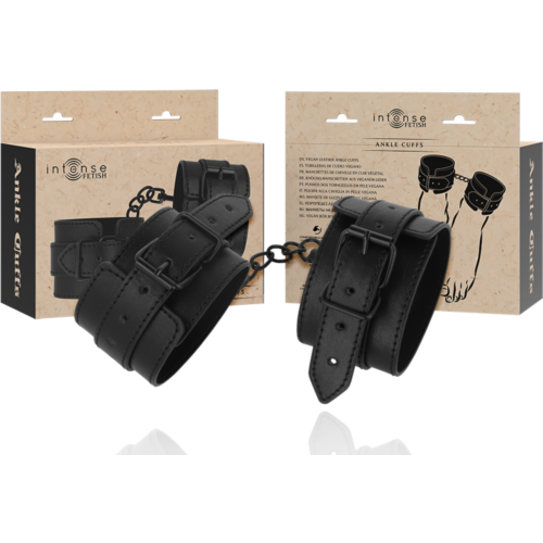 Tobilleras Bondage INTENSE FETISH in pelle vegana
