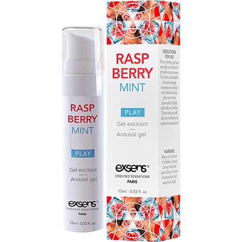 Gel stimolante Exsens Raspberry Mint 15 ml