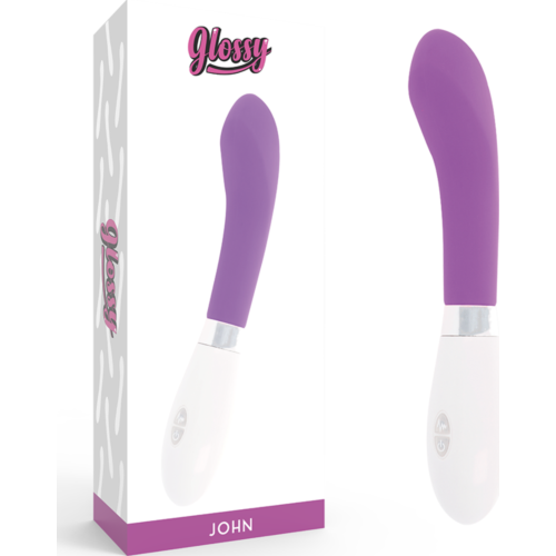 Vibratore GLOSSY John con curva anatomica
