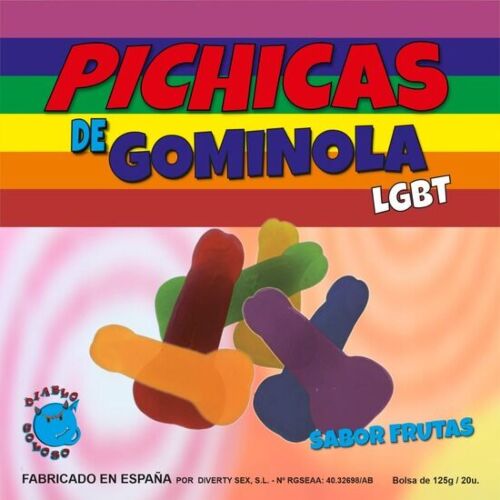 Golosine divertenti PRIDE Pichitas di Gommina - Sapore Frutta