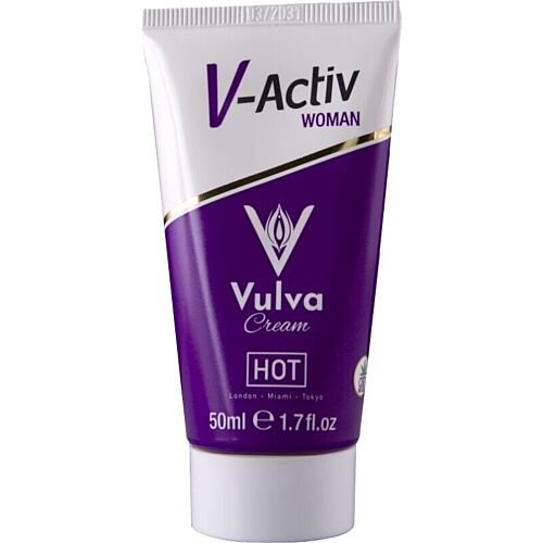 Crema per Vulva HOT CBD 50ml con Attivazione Sensoriale