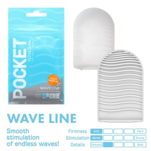 Masturbatore Tenga Pocket Wave Line | Estimolazione con texture