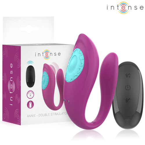 Vibratore INTENSE ANNIE con telecomando e stimolatore