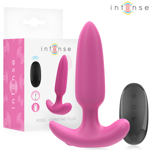 Plug Anale INTENSE ROSS con Telecomando e 10 Vibrazioni