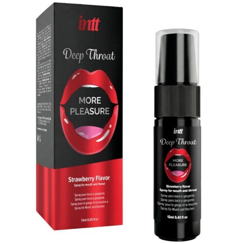 Spray orale INTT Deep Throat con aroma di fragola