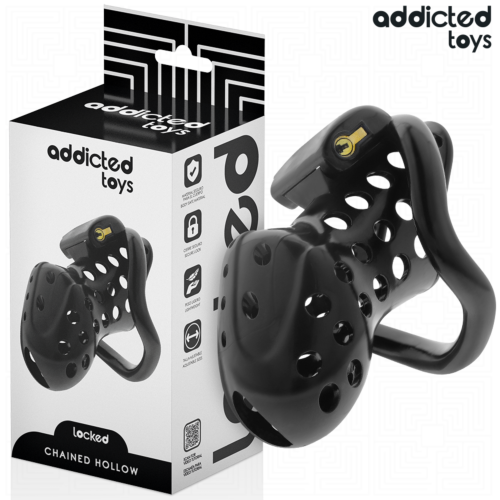 Jaula per pene ADDICTED TOYS LOCKED 10,5 cm con anelli regolabili