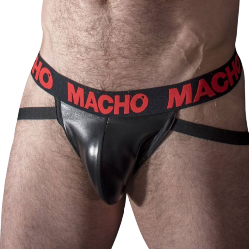 Jockstrap MACHO MX25RC in similpelle elastica